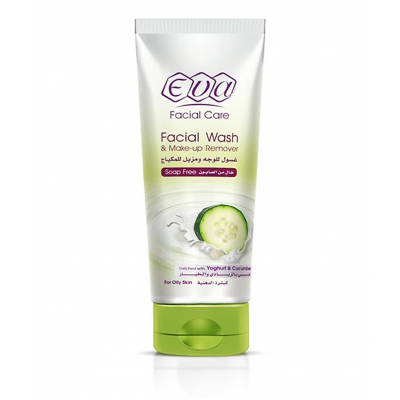Eva Facial Wash And Make Up Remover Enriched With Yoghurt And Cucumber For Oily Skin 150 ml
